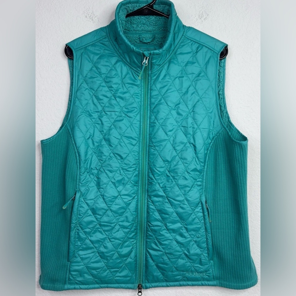 L.L. Bean Teal Quilted Vest - 1X